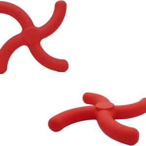 Multi-Functional Flying Disc Dog Toy，Strong Durable Frisbee，Water and Land can be Used and Easy to Clean，Aerodynamic Design for Fly Farther and Easier (Red)