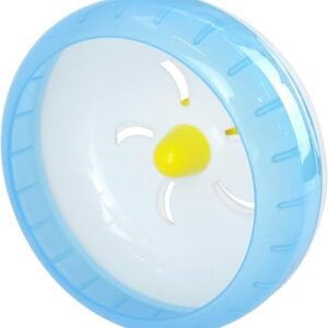 Hamster Running Wheel, Silent Jogging Exercise Toy Hamsters Cage Accessory for  Hamster Golden Silk Shih Tzu Bear (Blue)