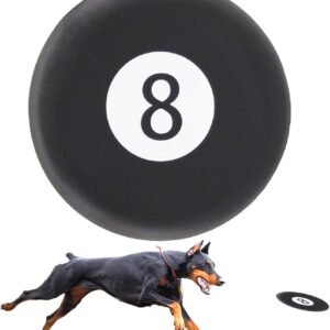 Dog Flying Disc Lightweight, Pets Dog Flying Disc, Floating Water Dog Toy, Dog Launchers Toy, The Best Gift for Your Lovely Pet (Black)
