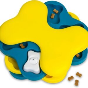 Dog Tornado Treat Puzzle Dog Toy, Level 2 Intermediate, Blue