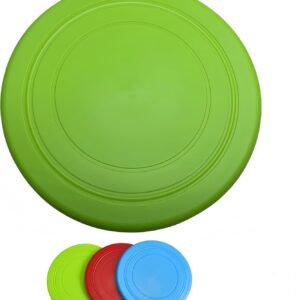 Dog Flying Disc, Interactive Training Toy, Bite-Proof Pet Frisbee for Small Dogs, Outdoor Play (Green)