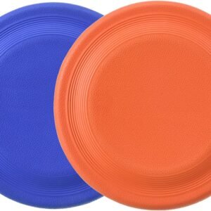 Dog Flying Disc (2 Pack) - Durable Rubber Flying Disc Dog Toy - 9.25" Indestructible Rubber Dog Flying Disc - Puncture Resistant & Bite Resistant Extremely - for Medium Large Dogs